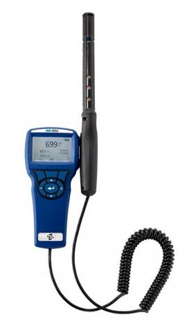 TSI Alnor 7545 IAQ monitor with probe and coiled cable